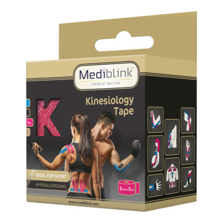 MEDIBLINK Kinesiology Tape 5 cm x 5 m Pink M133